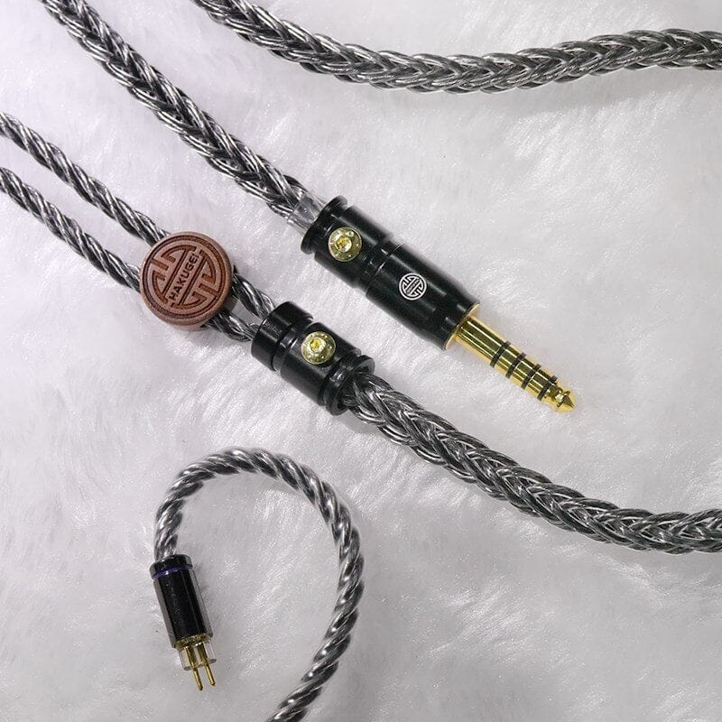 HAKUGEI Dark Night God Litz 6N OCC Copper Earphone Cable With 2.5/3.5/4.4 -2Pin 0.78/MMCX HiFiGo 