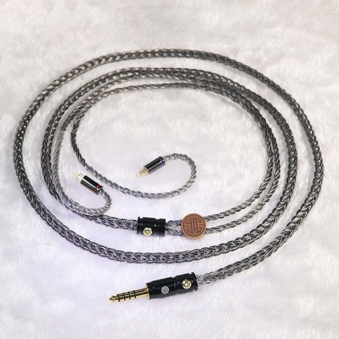 HAKUGEI Dark Night God Litz 6N OCC Copper Earphone Cable With 2.5/3.5/4.4 -2Pin 0.78/MMCX HiFiGo 