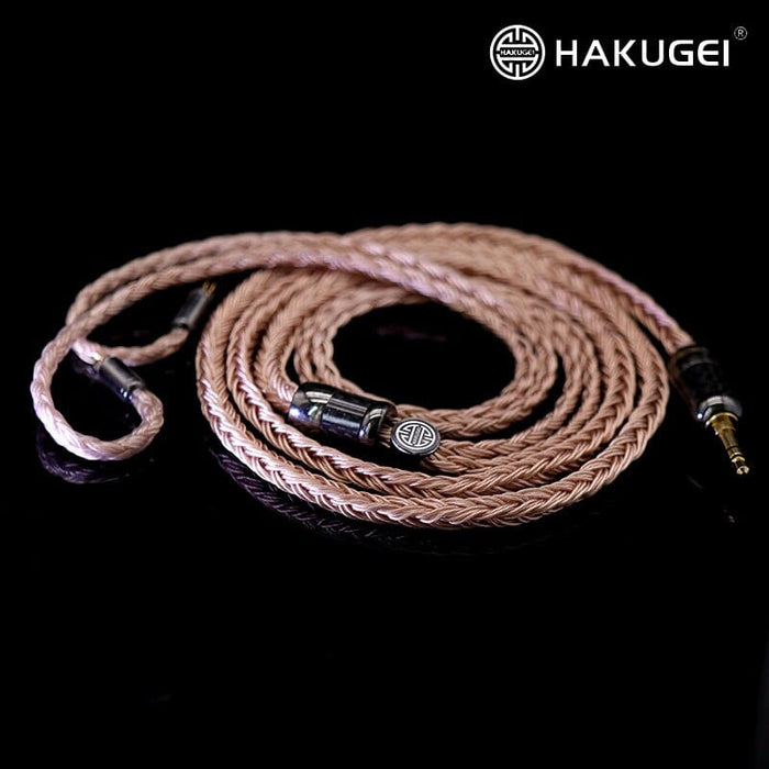 HAKUGEI Frey Litz Silver Plated Single Crystal Copper 24 Wires Braided Cable 2.5 3.5 4.4 - 0.78 2Pin / MMCX HiFiGo 