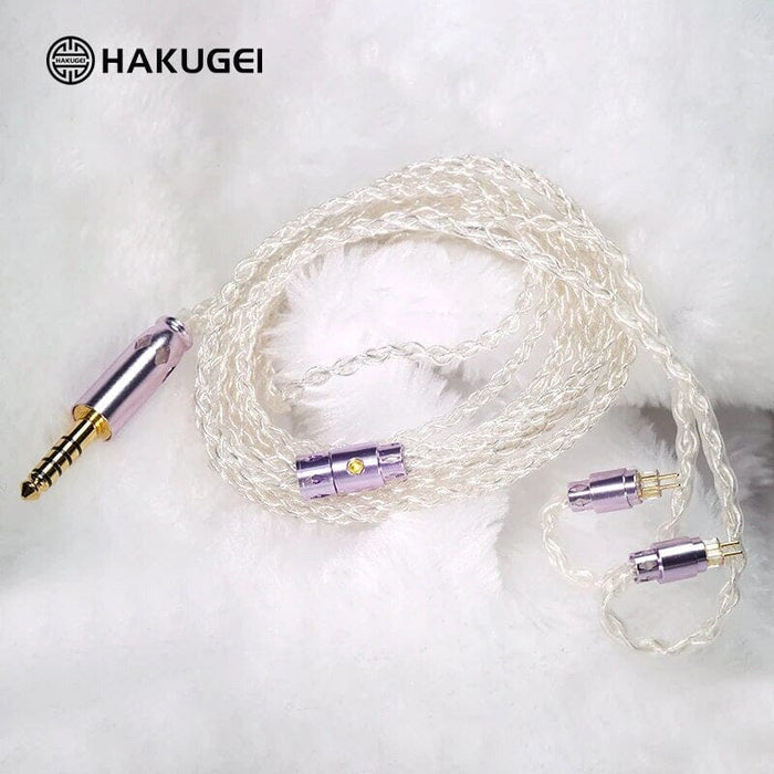 HAKUGEI Glass Fairy Litz 5N OCC Silver Upgrade Earphone Cable HiFiGo 
