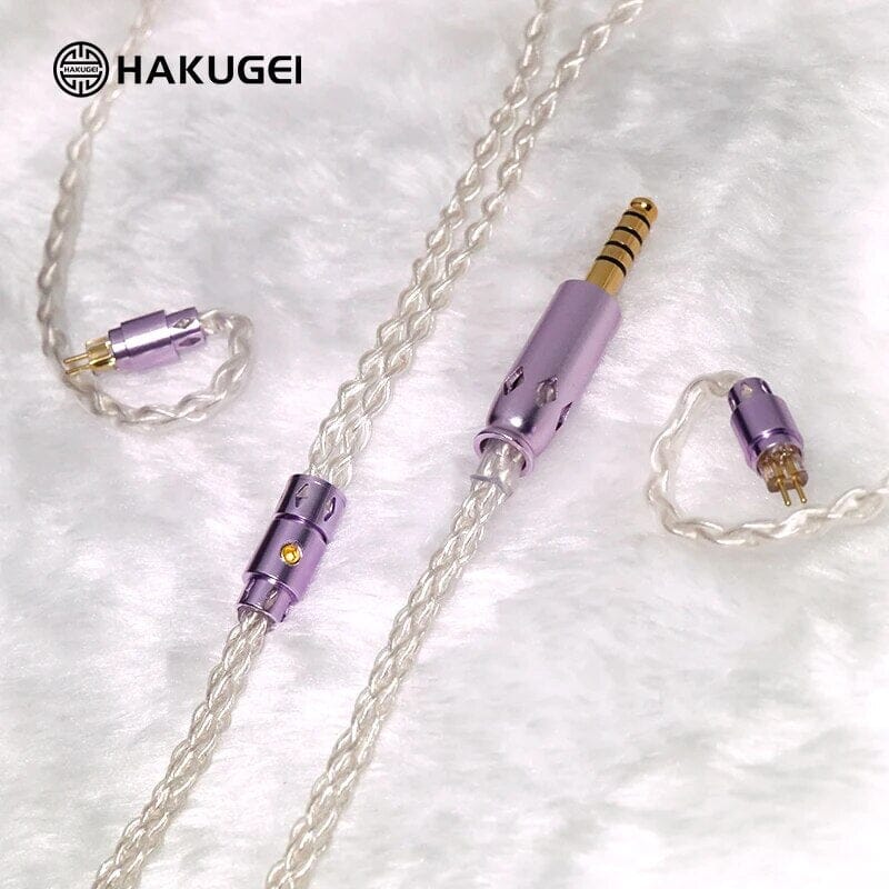 HAKUGEI Glass Fairy Litz 5N OCC Silver Upgrade Earphone Cable HiFiGo 