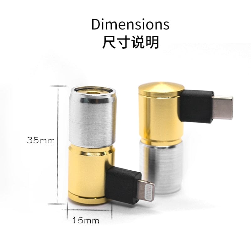 HAKUGEI HiFi Apple Android Adapter -TypeC / Lightning to 4.4mm Converter HiFiGo 