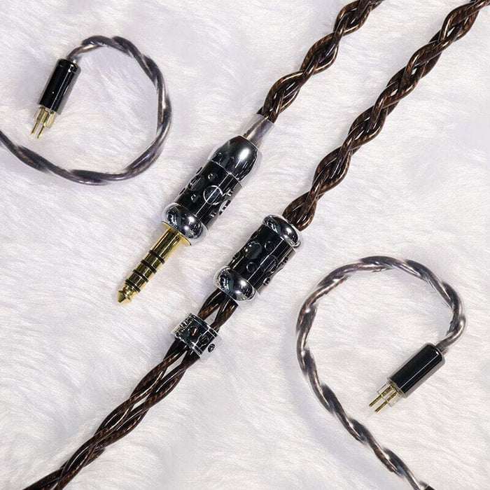 HAKUGEI Lothar 7N OCC Copper Earphone Cable With 2Pin 0.78 MMCX - 2.5 / 3.5 / 4.4 / Type-C / Lightning HiFiGo 