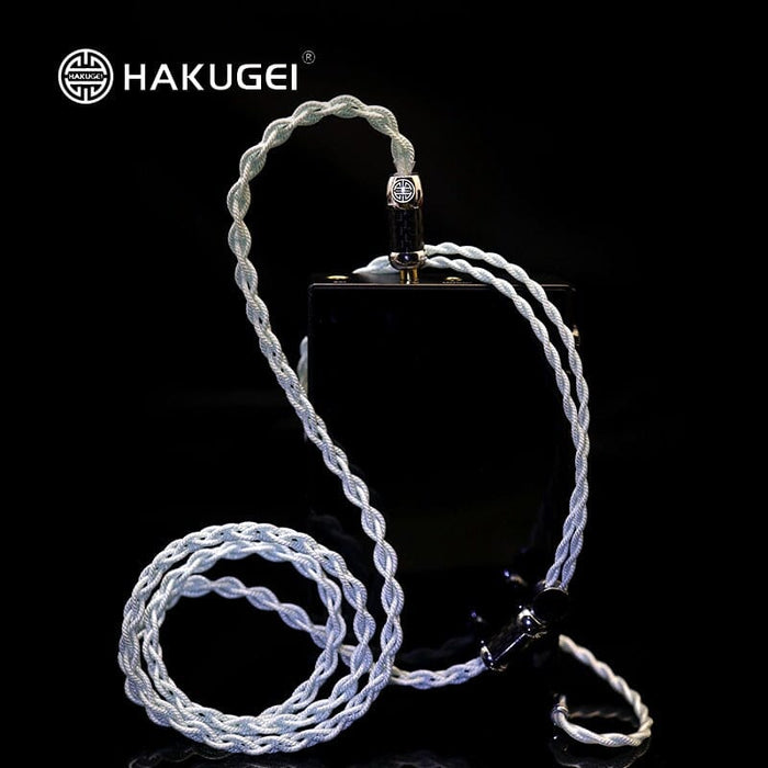 HAKUGEI Mona Lisa Copper Silver Alloy Earphone Cable 2.5 3.5 4.4 - 0.78 2Pin / MMCX HiFiGo 