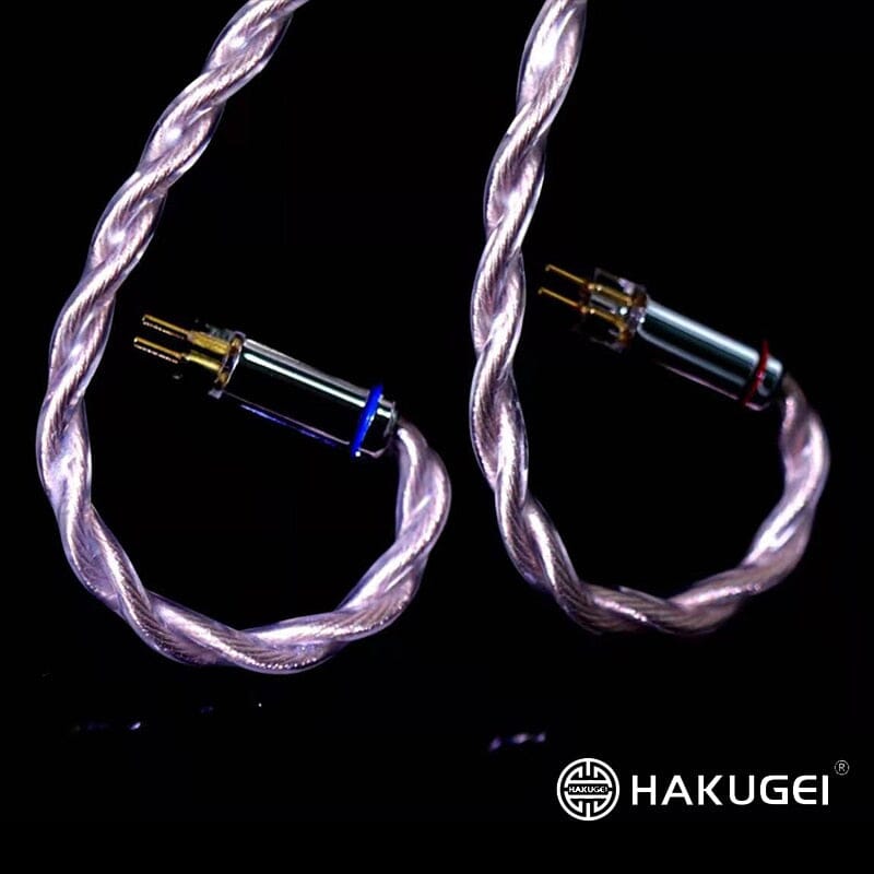 HAKUGEI Morning Litz Silver Plated 6NOCC & Litz 6NOCC Hybrid Earphone Cable 4.4 3.5 2.5 - 0.78 MMCX HiFiGo 
