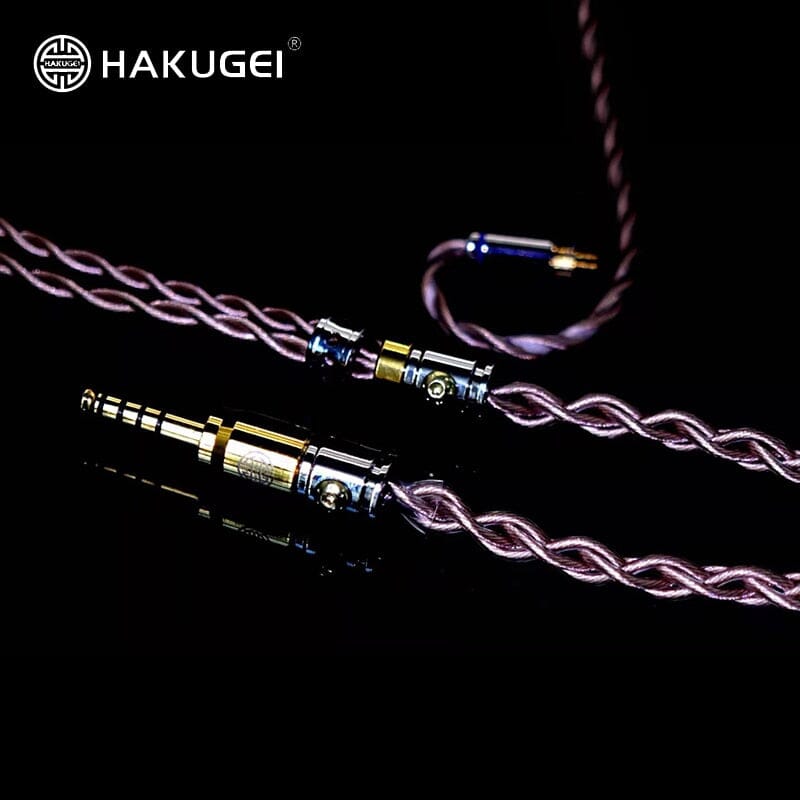 HAKUGEI Morning Litz Silver Plated 6NOCC & Litz 6NOCC Hybrid Earphone Cable 4.4 3.5 2.5 - 0.78 MMCX HiFiGo 