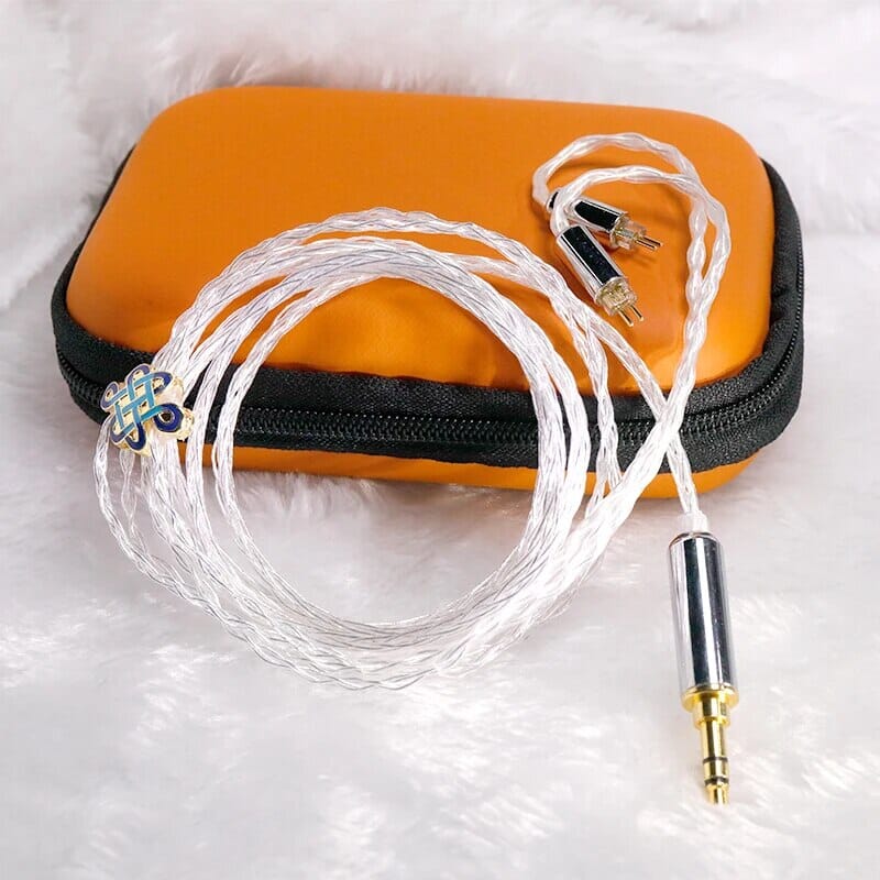 HAKUGEI Orchid Sterling Silver Headphone Upgrade Cable HiFiGo 