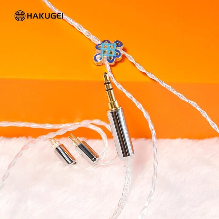 HAKUGEI Orchid Sterling Silver Headphone Upgrade Cable HiFiGo 