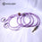 HAKUGEI Purple-peace Sky Litz 7N Copper With Fibre Net Shielding Earphone Cables 2.5 3.5 4.4 Earphone Cable HiFiGo 