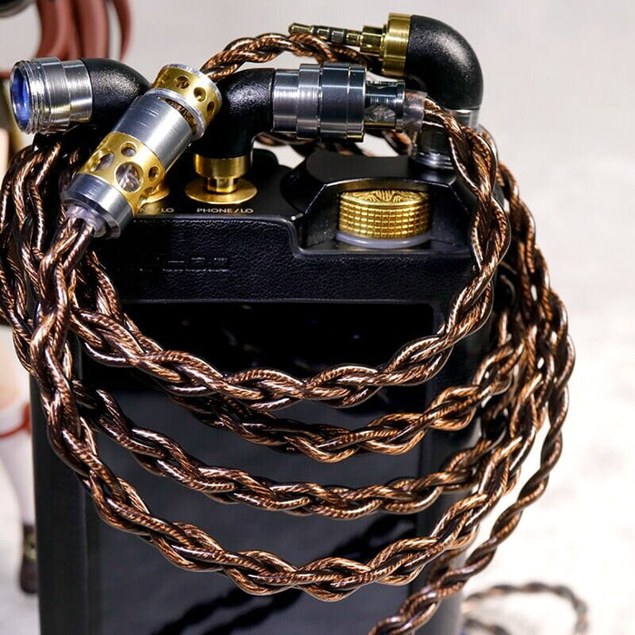 HAKUGEI Saja Litz 6N OCC Copper Earphone Cable With 2Pin 0.78 / MMCX - 2.5 / 3.5 / 4.4 HiFiGo 