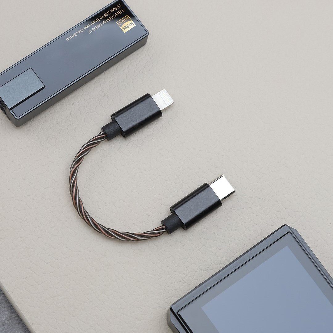Hidizs LT02 Type C to Lightning cable HiFiGo 
