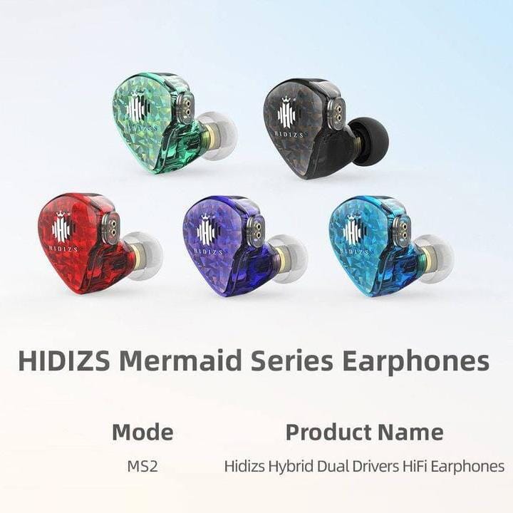Hidizs MS2 Hybrid Dual Drivers(1 Knowles BA+1 DD)HiFi In-Ear Earphone Earphone HiFiGo 