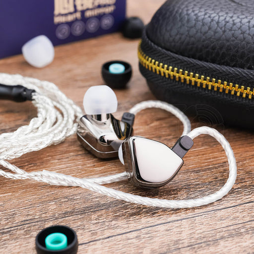 HZSound Heart Mirror Pro 10mm Dynamic Driver In-Ear Monitors With Mic & 2Pin Connectors HiFiGo 