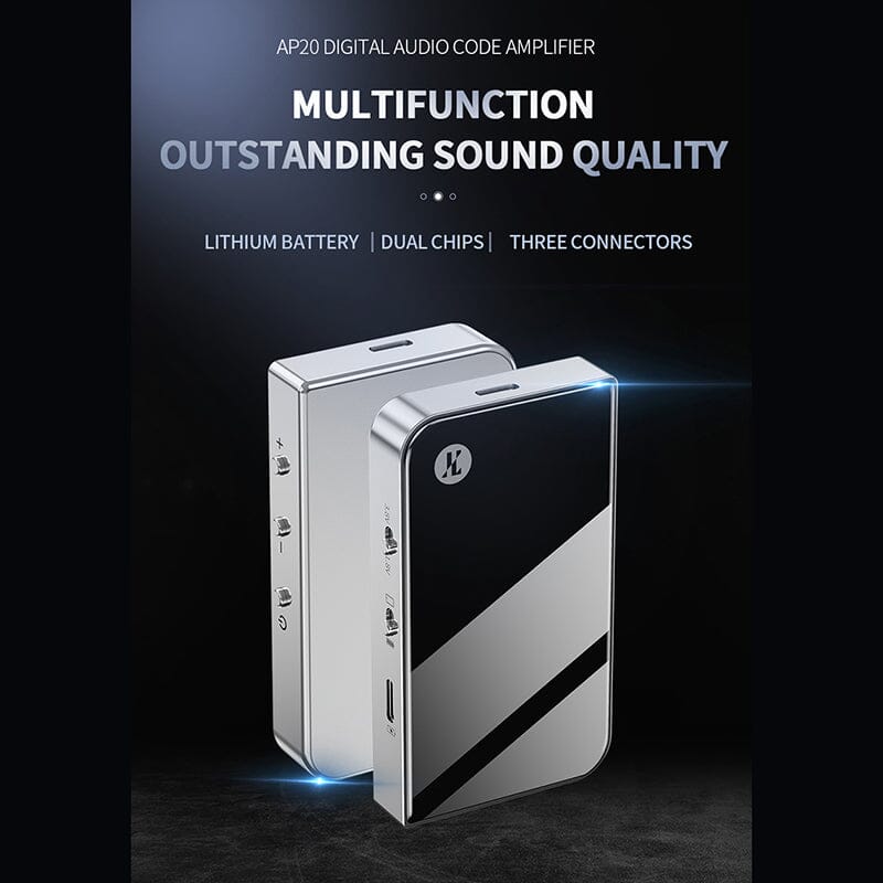 JCALLY AP20 Dual DAC Chip Built-in Lithium Battery Portable DAC & Amplifier HiFiGo 