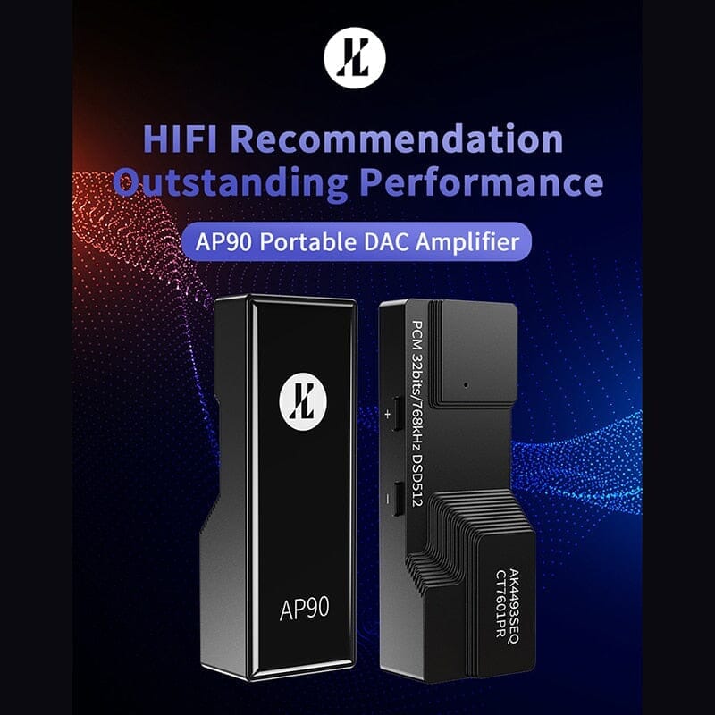 JCALLY AP90 Portable DAC Amplifier With Phones AMP Supports Headphone Amplifier Balanced OutputOTG Headphone AMP DAC HiFiGo 
