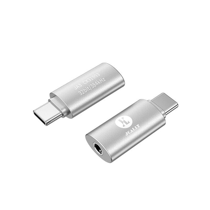 JCALLY JA3 CX31993 Type C To 3.5mm DAC USB C Audio Code Adapter HiFiGo Silver JA3 
