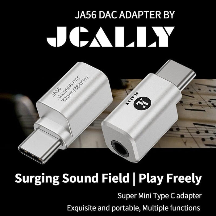 JCALLY JA56 / JA10i C100 Lighting / Type-c to 3.5mm Earphone Digital Audio Adapter For Android IOS HiFiGo 