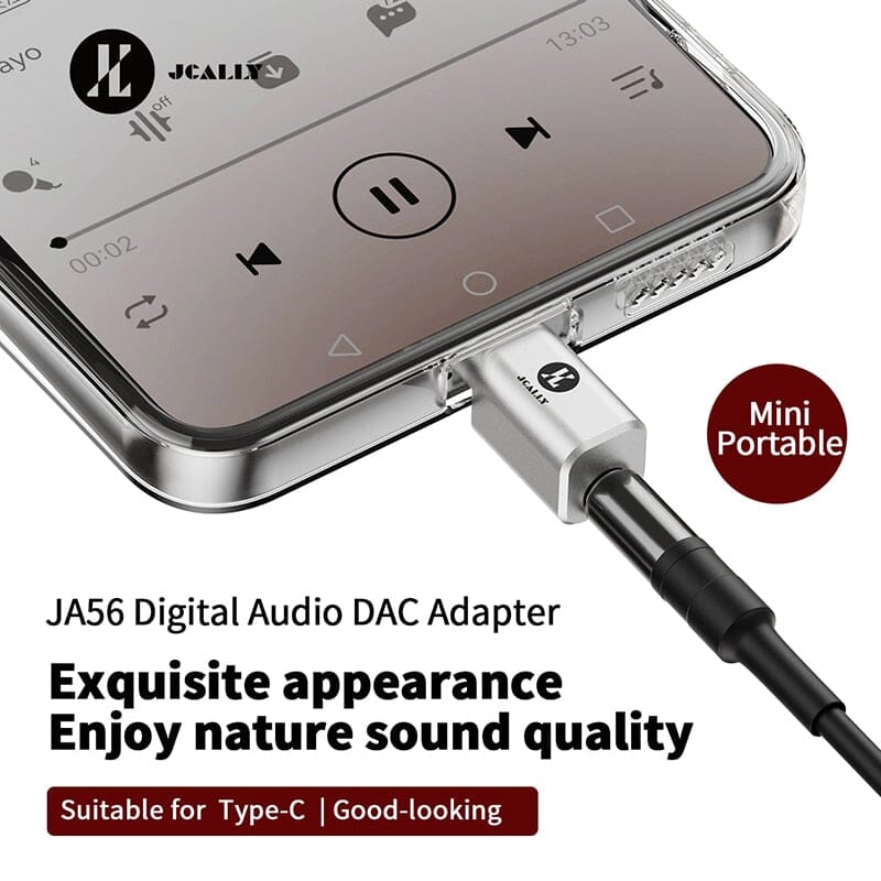 JCALLY JA56 / JA10i C100 Lighting / Type-c to 3.5mm Earphone