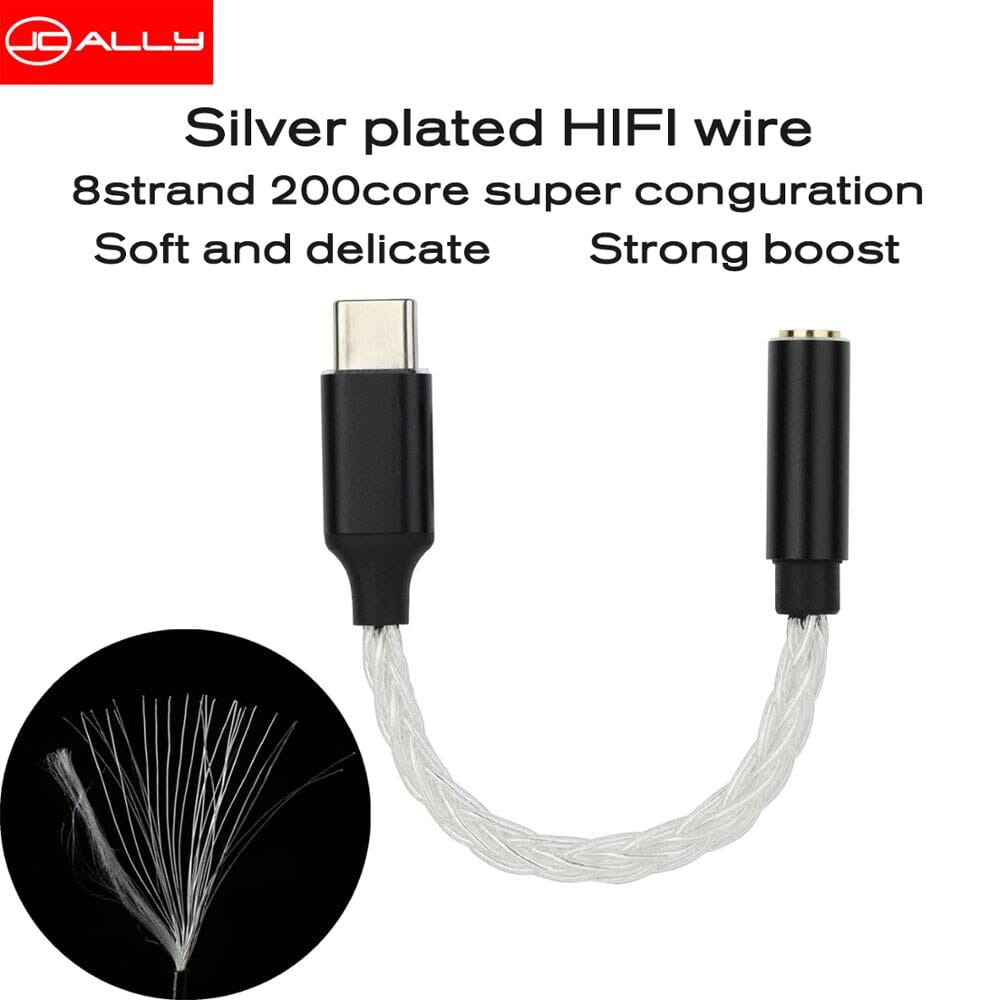 JCALLY JM04PRO Realtek ALC5686 Digital Audio Adapter Decoding Line TYPEC To 3.5 HiFiGo 