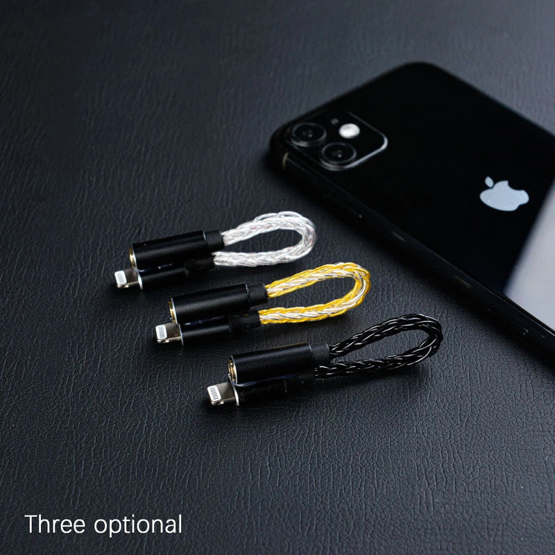 JCALLY JM08L HiFi Earphone Amplifier 3.5mm to Lightning Earphone Adapter HiFiGo 