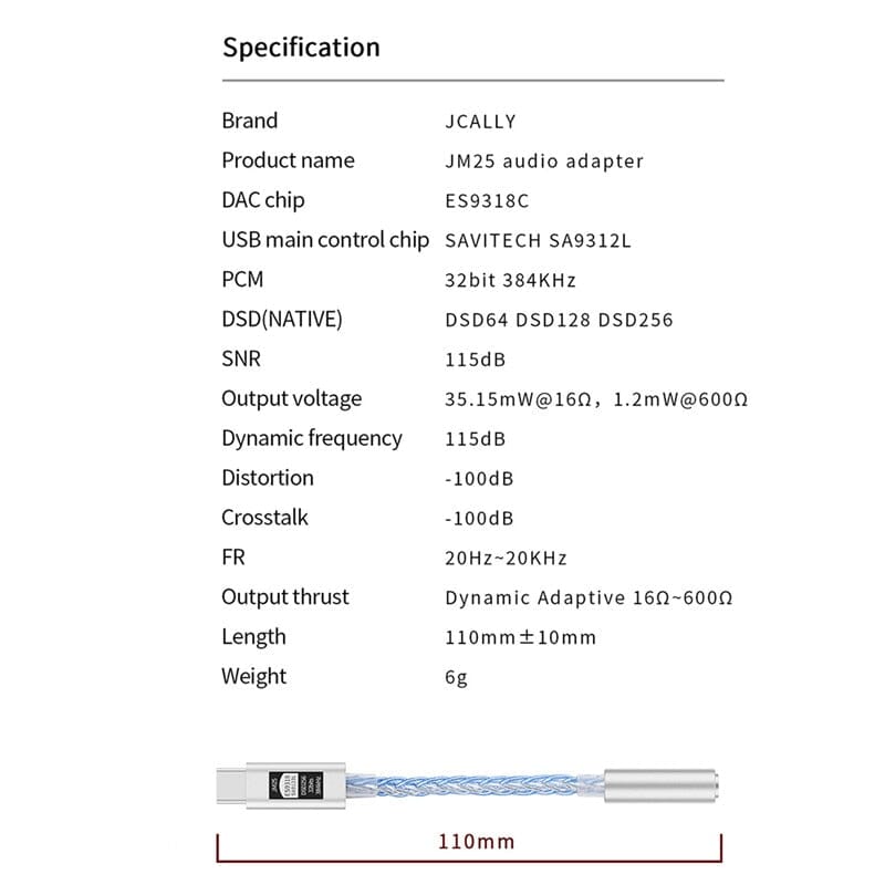 JCALLY JM25 Type-C DAC Digital Audio Portable Decoding AMP Hifi JCALLY JM25 Type-C DAC Digital Audio Portable Decoding AMP Hifi