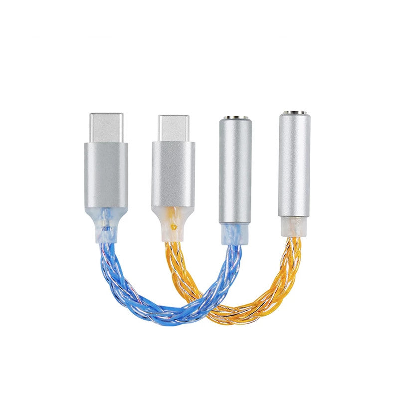 JCALLY JM6 CX31993 Earphone Digital Audio Type-C To 3.5mm Adapter HiFiGo 