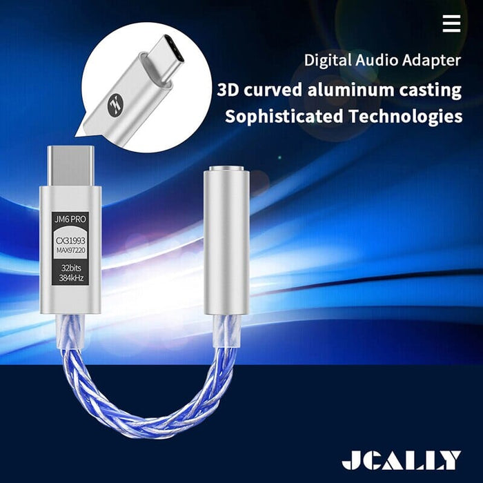 JCALLY JM6 Pro CX31993 Digital Audio Portable Decoding Type-C To 3.5mm Amplifier HiFiGo 
