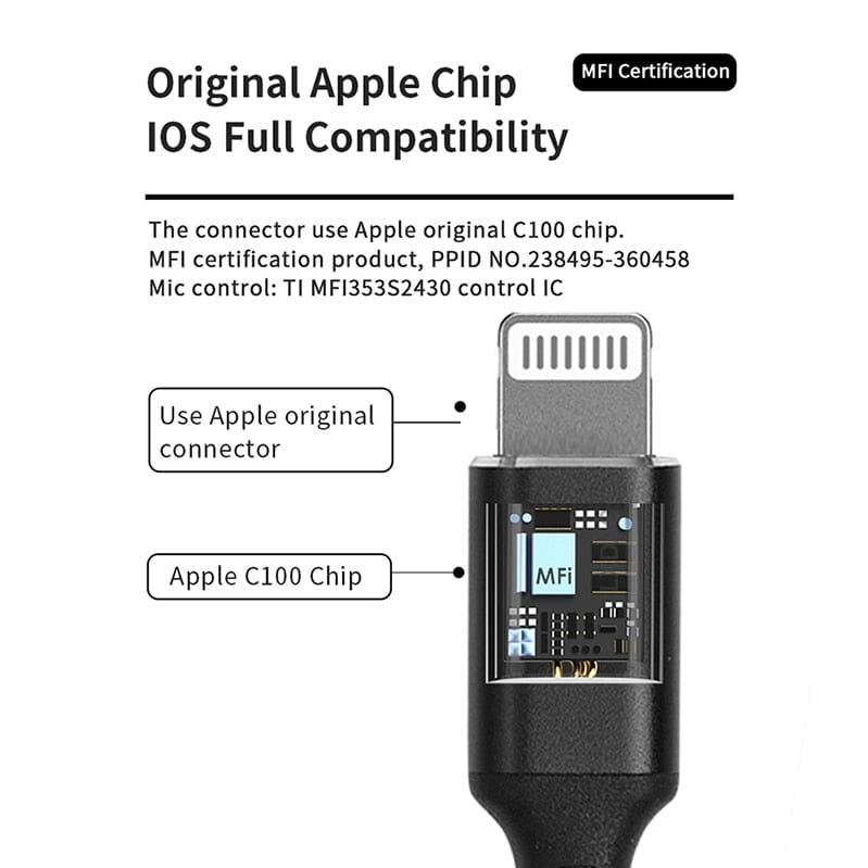 JCALLY LT8 Lightning Upgrade Cable 4 Strands 5N Oxygen-Free Copper Wire HiFiGo 