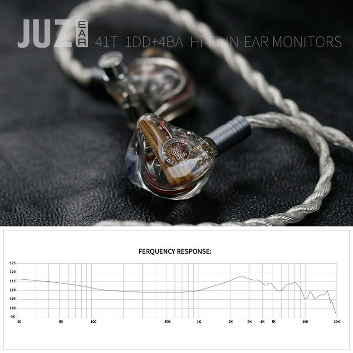 JUZEAR 41T 1DD+4BA Hybrid In-Ear Monitor IEMs HiFiGo 