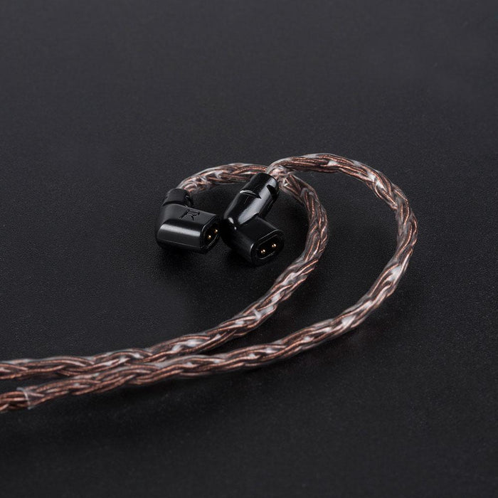 KBEAR 16 Core Pure cCopper cable with metal 2pin/MMCX/QDC Connector HiFiGo 