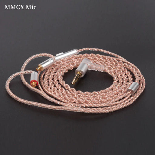 KBEAR 4 Core Copper Earphone Cable With Mic - 2PIN / QDC / MMCX / TFZ HiFiGo 
