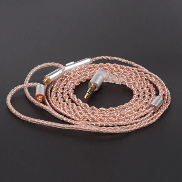 KBEAR 4 Core Copper Earphone Cable With Mic - 2PIN / QDC / MMCX / TFZ HiFiGo MMCX With Mic 