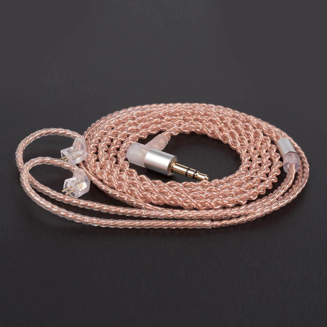 KBEAR 4 Core Copper Earphone Cable With Mic - 2PIN / QDC / MMCX / TFZ HiFiGo TFZ 