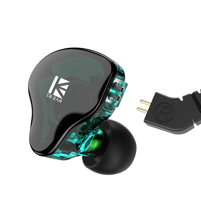 KBEAR KS2 Hybrid DD+BA In ear earphone With 0.78mm 2Pin HiFiGo 