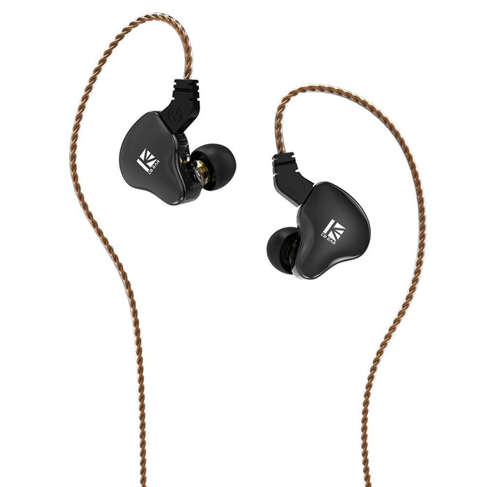 KBEAR KS2 Hybrid DD+BA In ear earphone With 0.78mm 2Pin HiFiGo Black no mic 