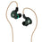 KBEAR KS2 Hybrid DD+BA In ear earphone With 0.78mm 2Pin HiFiGo Green no mic 