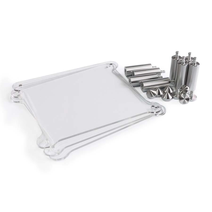 KGU12 Exquisite Acrylic Shelf HIFI Amplifier Decoder Frame Transparent HiFiGo 