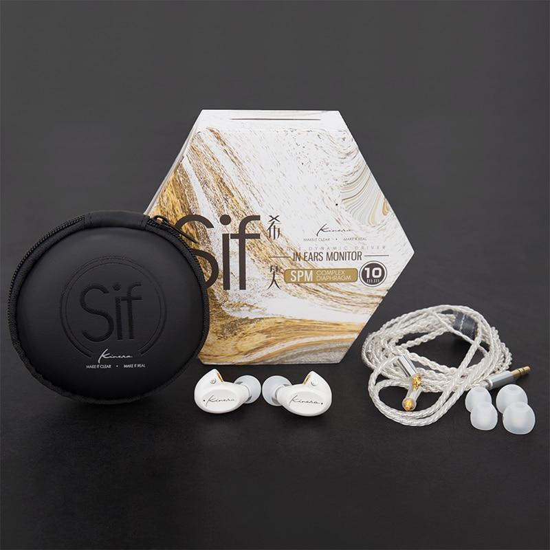 Kinera SIF IEM Earbuds Dynamic with Detachable MMCX In-Ear Monitors Earphones HiFiGo 