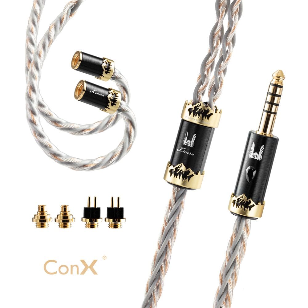 Kinera × Effect Audio Orlog Dual Material Hybrid Design Earphone Cable Earphone Cable HiFiGo 