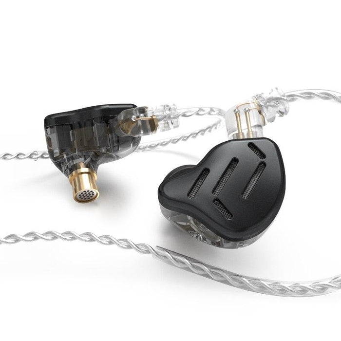 KZ ZAX Headset 16 Units HIFI Bass In Ear Monitor Hybrid Earphones HiFiGo Black No Mic 