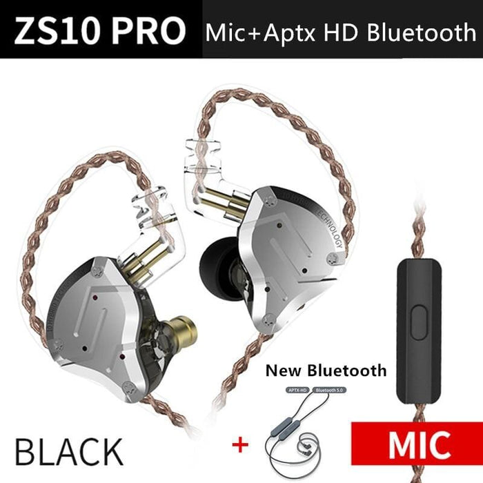 Kz Zsn Pro X Hanging In Ear Monitor Earphones Metal Technology Hifi Bass  Earbuds Sport Noise Cancelling Headset Zsx Pro Gamer - Earphones &  Headphones - AliExpress