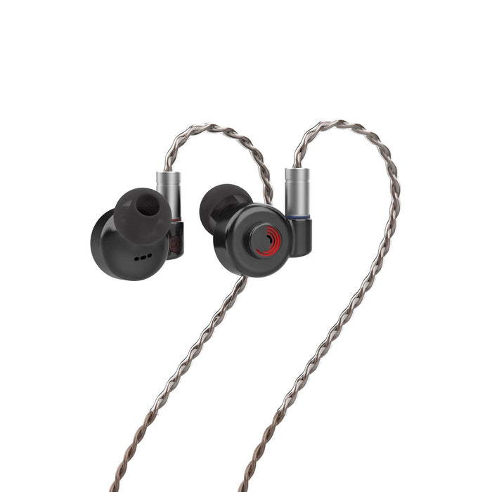 LETSHUOER D13-Custom 13mm DLC Diaphragm Dynamic Driver In-Ear Earphone HiFiGo Black 3.5MM 