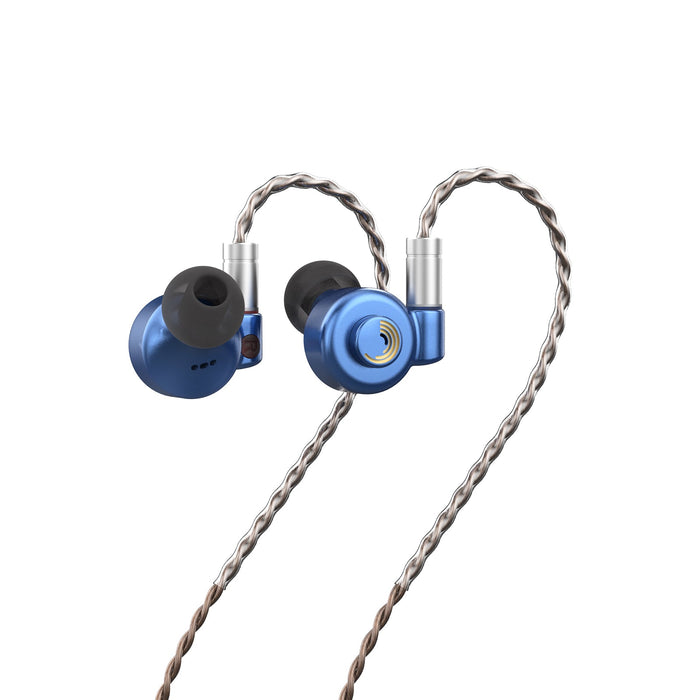 LETSHUOER D13-Custom 13mm DLC Diaphragm Dynamic Driver In-Ear Earphone HiFiGo Blue 3.5MM 