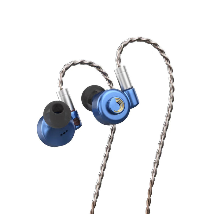 LETSHUOER D13-Custom 13mm DLC Diaphragm Dynamic Driver In-Ear Earphone HiFiGo Blue 4.4MM 
