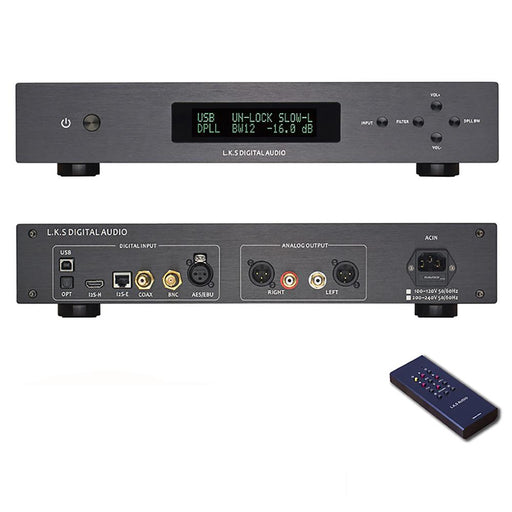 L.K.S Audio LKS MH-DA004 Dual ES9038pro DAC DSD Optical Audio Decoder HiFiGo 