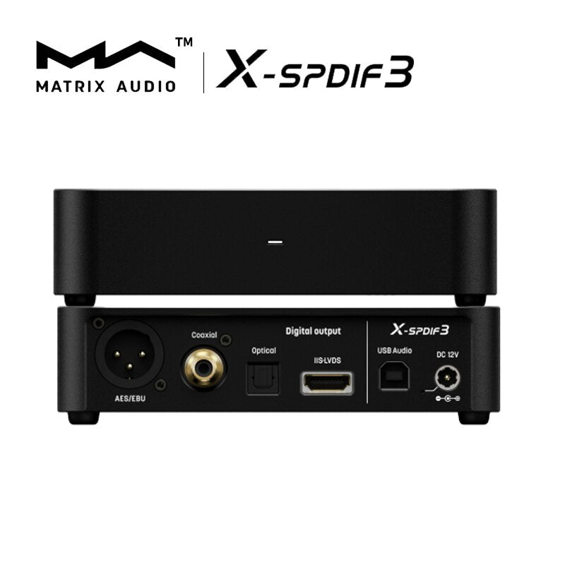 Fem At dræbe Melankoli Matrix X-SPDIF 3 USB Digital Audio Interface  IIS-LVDS/Coaxial/Optical/AES/EUB 768kHz/32Bit DSD512 — HiFiGo