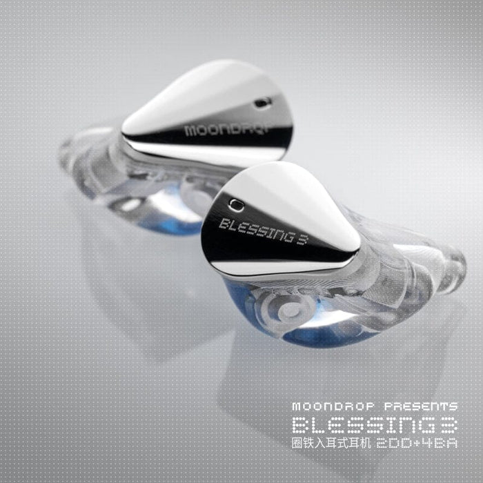 Moondrop Blessing3 / Blessing 3 2DD + 4BA Hybrid In-Ear Monitors Earphone HiFiGo Standard Edition 