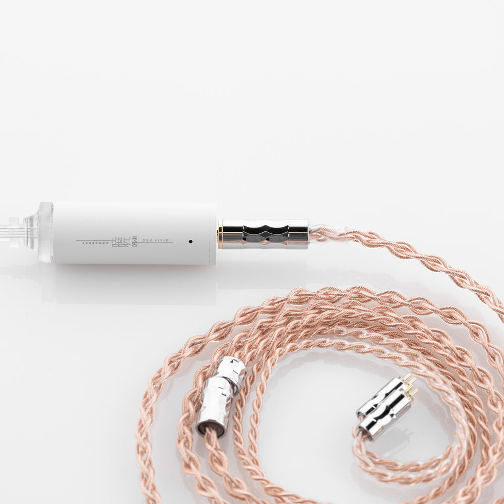 Moondrop LINE T 6N Single Crystal Copper 196-Core Litz Structure Earphone Upgrade Cable HIFiGO 
