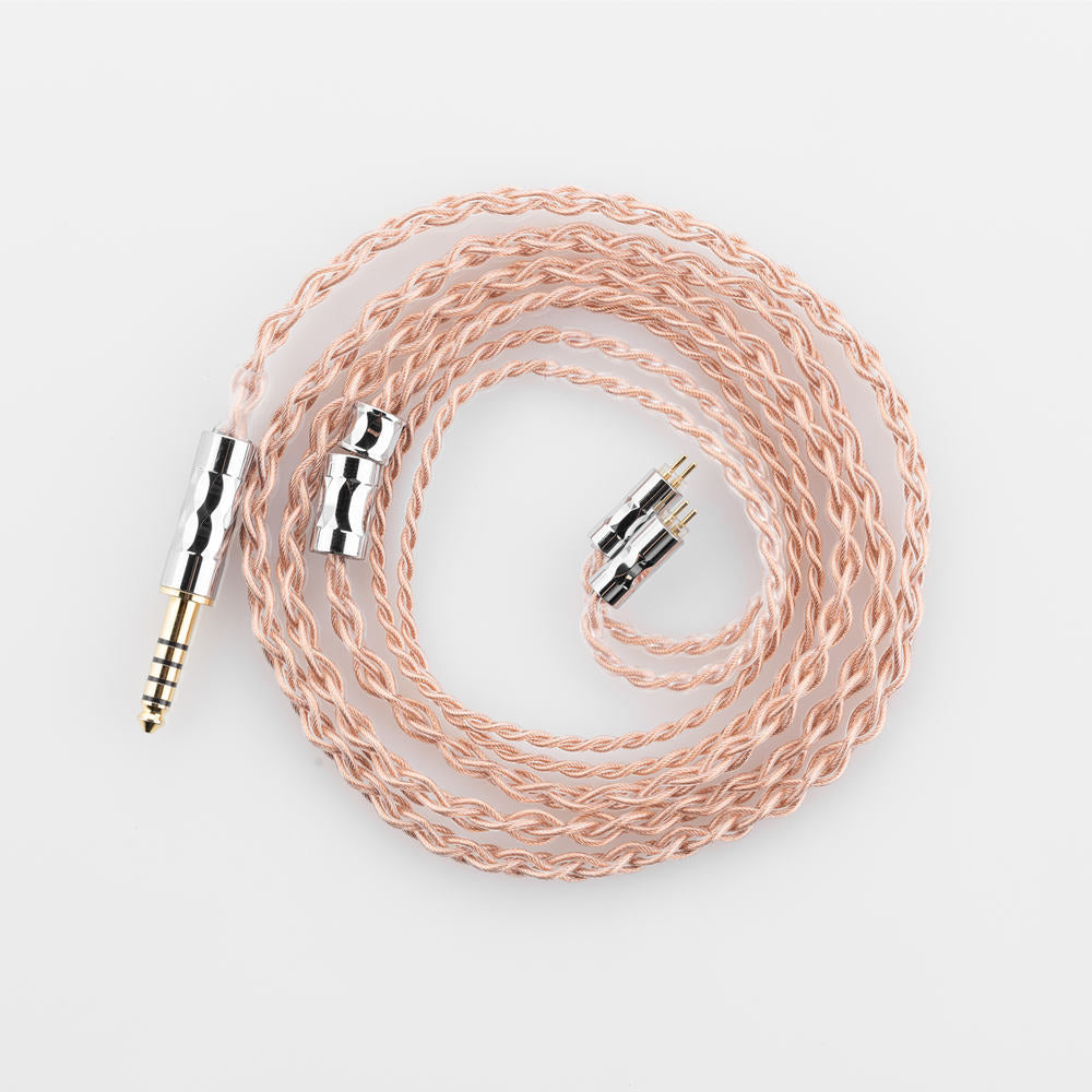 Moondrop LINE T 6N Single Crystal Copper 196-Core Litz Structure Earphone Upgrade Cable HIFiGO 