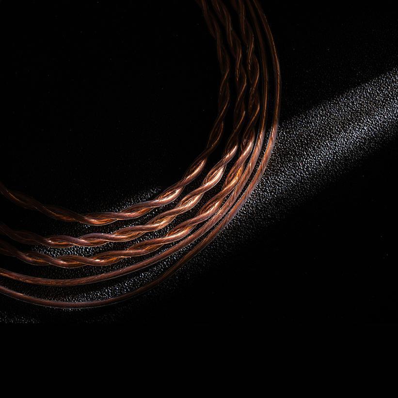 Moondrop PCC Coaxial OCC Copper Wire 6N Pure Single Crystal Cable